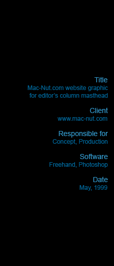 Mac-Nut.com Website masthead graphic for the editor's column