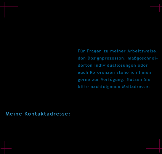 Meine Kontaktadresse: