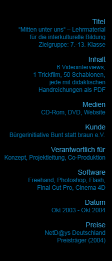 “Mitten unter uns“ – Lehrmaterial
für die interkulturelle Bildung