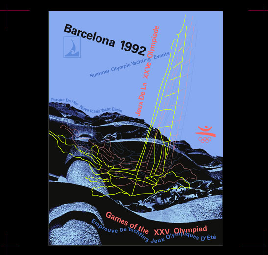 Barcelona Olympiade Sailing Poster